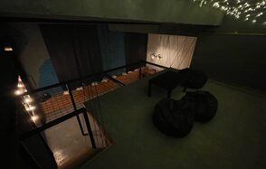 Подъём. Просторный лофт с сеткой-гамаком