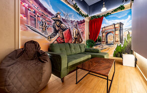 Лофт-зал в стиле старинного города