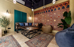 Лофт-зал в стиле восточного отеля 