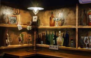 Лофт зал в стиле вестерна  