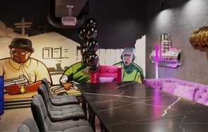 Лофт-центр Б69. Зал GTA с верандой на крыше