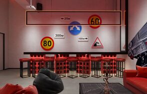 Лофт-центр Б69. Зал Форсаж с верандой на крыше