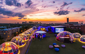 Уютный купол на крыше 