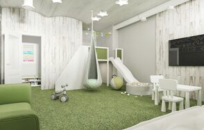 Светлый лофт с детской зоной