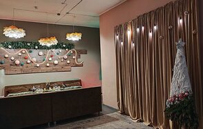 Уютный лофт-зал с красивым видом