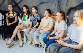 Огромное пространство с фотозонами