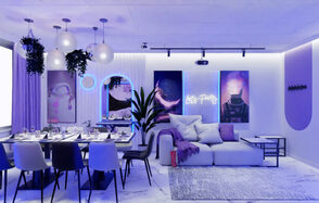 Дримлофт. Дизайнерский лофт-зал в белом оформлении