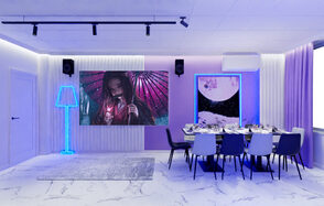 Дримлофт. Дизайнерский лофт-зал в белом оформлении