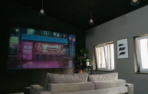 Bright hall in loft style