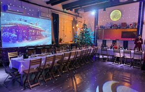 Просторный лофт с грилем и верандой