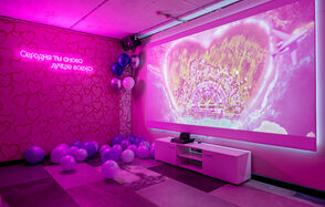 Розовый лофт-зал Candy 