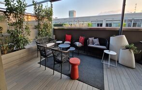 An industrial loft with a terrace in Bicocca