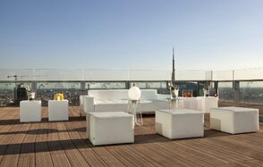 Skyscraper and panoramic terrace