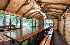 Беседка на 25 гостей в парке Лосиный остров