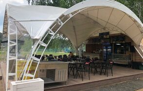 Шатер и огромная территория до 1000 человек