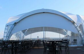 Шатер в Кронштадте с видом на Финский залив