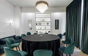 Империал. Лофт в бело-зеленых тонах