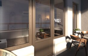 Светлый лофт с выходом на балкон