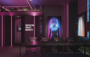 Стильный лофт с авторским дизайном с верандой на крыше