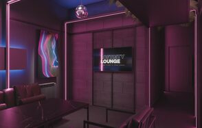 Стильный лофт с авторским дизайном с верандой на крыше