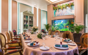 Sabor de la Vida. Банкетный зал с аквариумом 