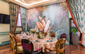 Sabor de la Vida. Банкетный зал с аквариумом 