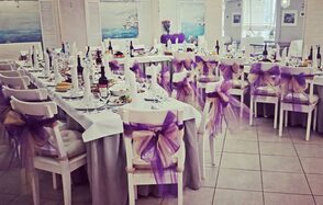 Море. Банкетный зал в голубых оттенках