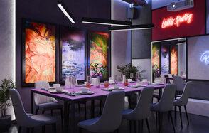 Лофт-центр Б69. Зал Киберпанк с верандой на крыше