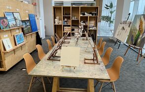 Огороженная художественная лофт-студия