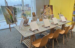 Огороженная художественная лофт-студия