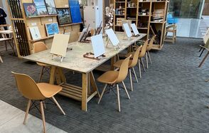 Огороженная художественная лофт-студия