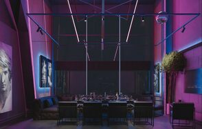 Лофт в индустриальном стиле с верандой на крыше