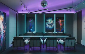 Лофт с морской атмосферой с верандой на крыше