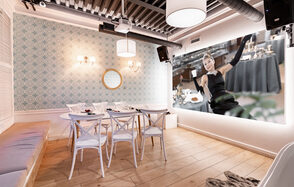 Лофт-зал в стиле Тиффани