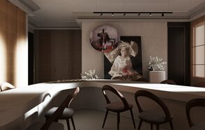 Премиальный минималистичный лофт-зал