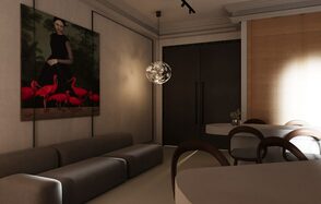 Премиальный минималистичный лофт-зал