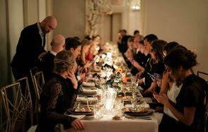 Роскошный банкетный зал в усадьбе Муравьевых-Апостолов