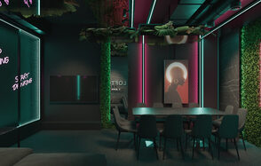  ИглуЛофт. Атлантида. Лофт с зеленью и неоном