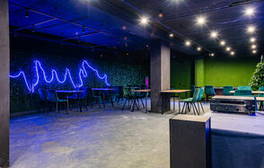 Просторный лофт с зеленью