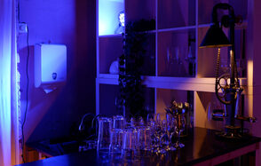 Лофт-зал с кирпичными стенами