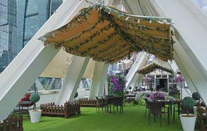 Веранда с видом на Москва-Сити 