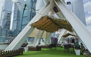 Веранда с видом на Москва-Сити 