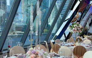 Банкетный зал с панорамным видом над Москвой-рекой