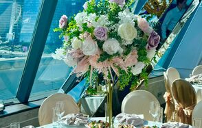 Банкетный зал с панорамным видом над Москвой-рекой