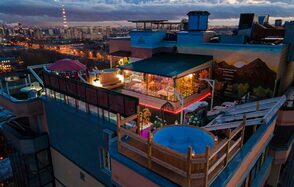 Пространство с сауной на крыше "На высоте" 