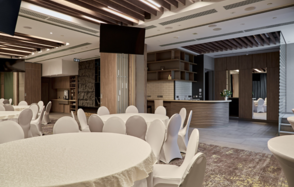 Лофт для различных мероприятий с камином