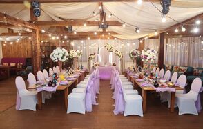 Банкетный зал в загородном комплексе "Сойкино"