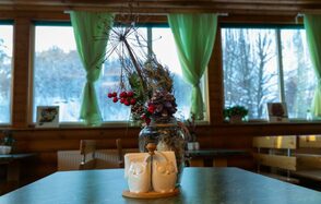 Совиньон. Банкетный зал на территории горнолыжного курорта