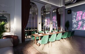 Зал Олд Мани. Лофт в индустриальном стиле