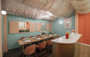 Лабубу. Лофт в розово-лазурном цвете